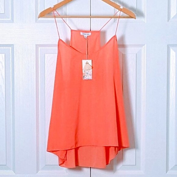 Johnny Was Tops - JOHNNY WAS Women's Spaghetti Strap Silk Camisole  Size XL  Coral  NWT